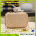 2013 hard glitter evening case with golden chain handle evening party bags